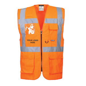 L Orange WorkGlow® Hi-Vis Executive Waistcoat c/w Company Branding